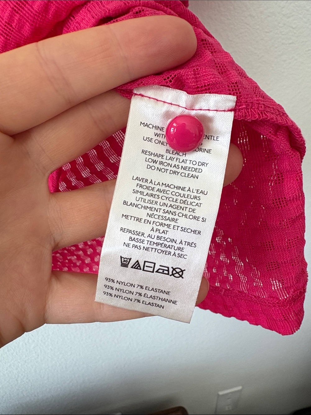 Anthropologie Maeve Womens Fuchsia Textured Mock Neck Sheer Top - Picture 5 of 5